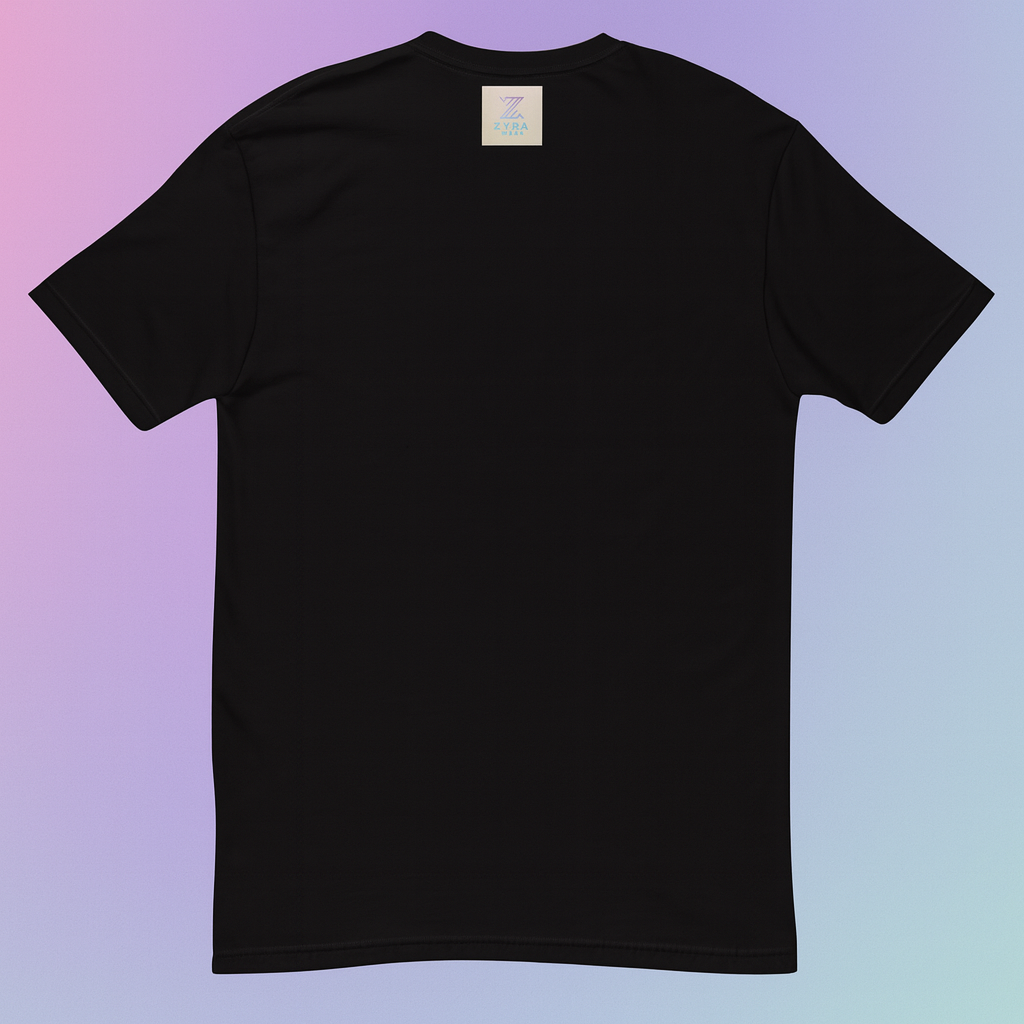 Zyrawear Signature Logo Tee — Unisex Premium Cotton, Black