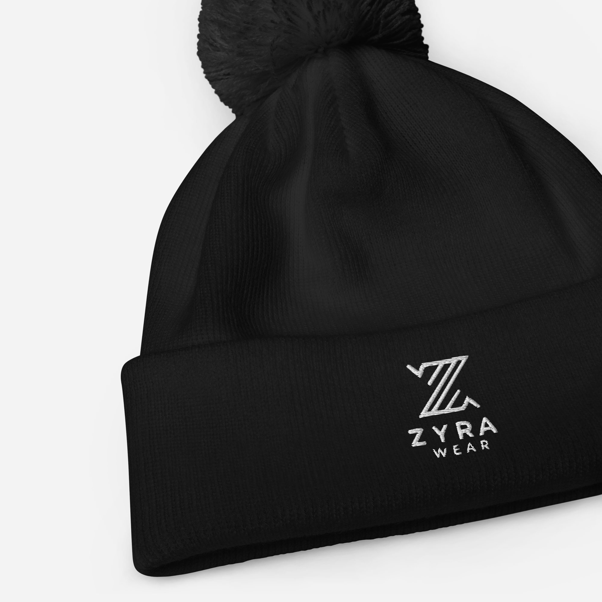 ZyraWear Classic Pom-Pom Beanie — Signature Edition
