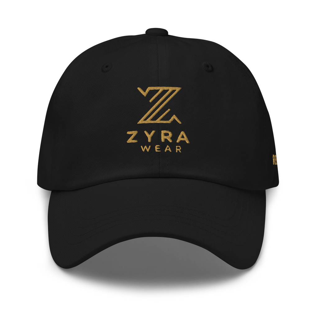 ZyraWear Relentless Dad Hat — Premium Gold Embroidered Edition