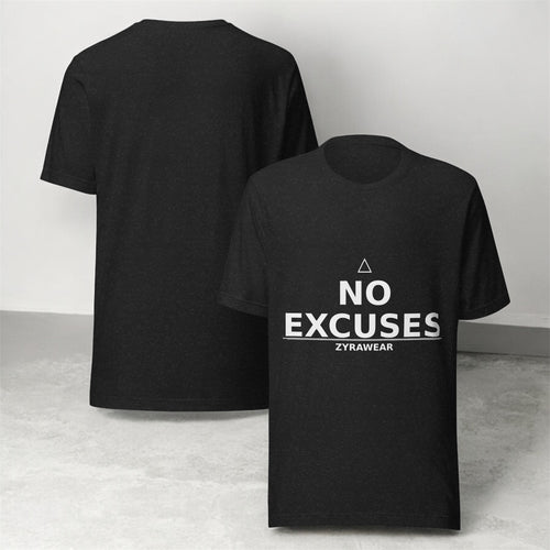 Camiseta "No Excuses" – Gold Edition.