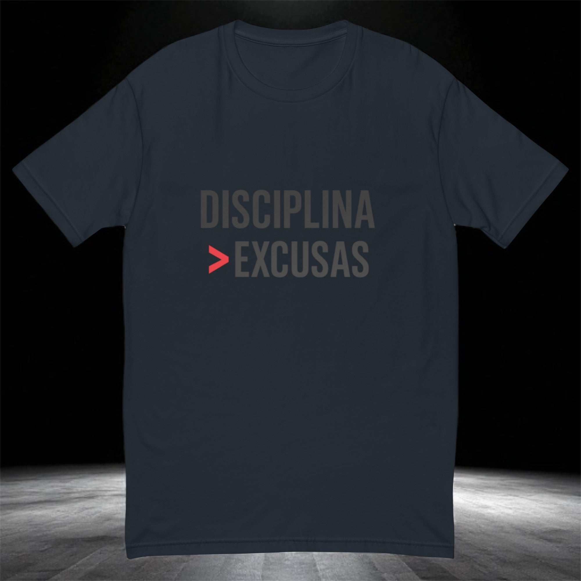 Discipline > Excuses – Premium Fitted Tee