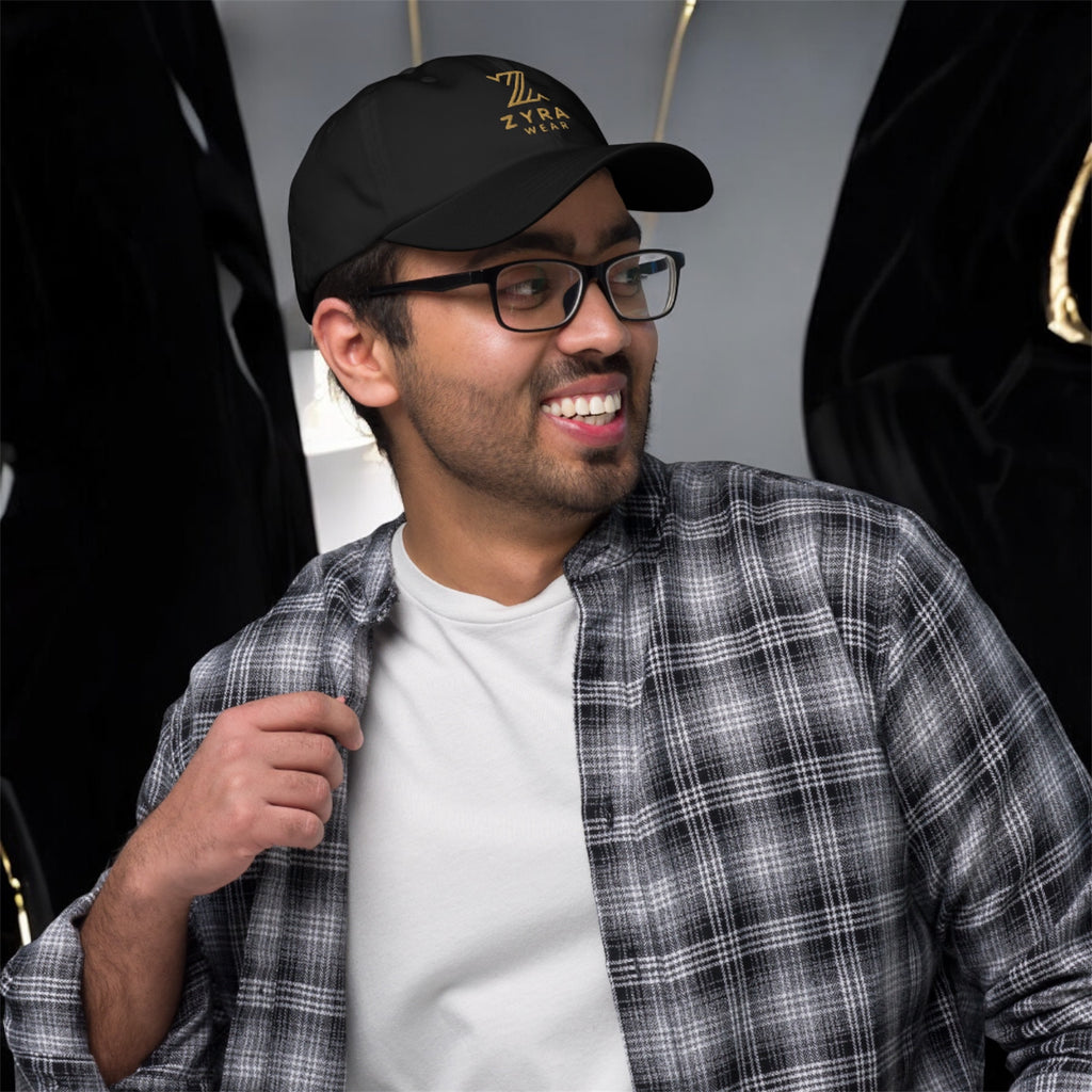 ZyraWear Relentless Dad Hat — Premium Gold Embroidered Edition