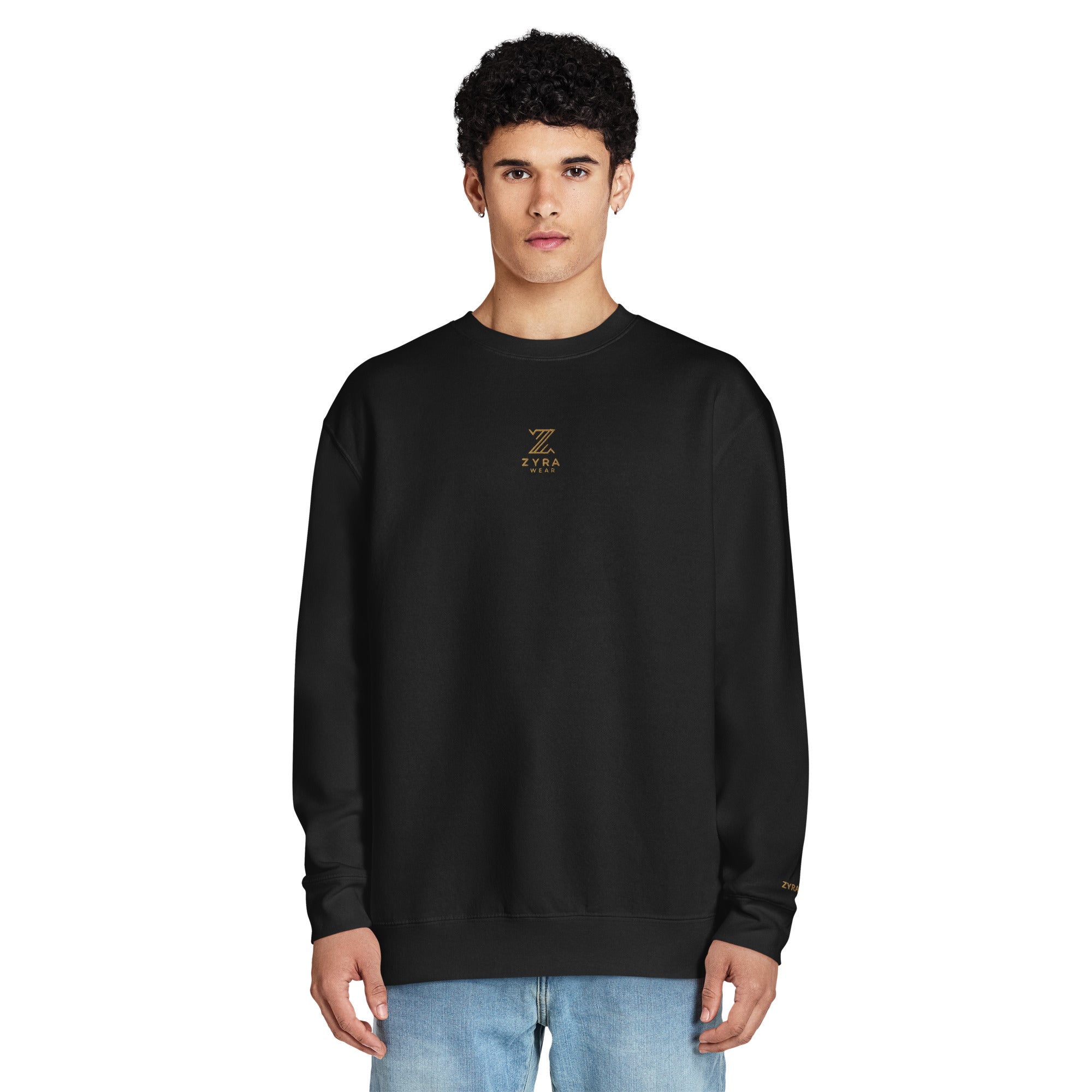 Sudadera Signature Black & Gold — Edición Bordada Premium